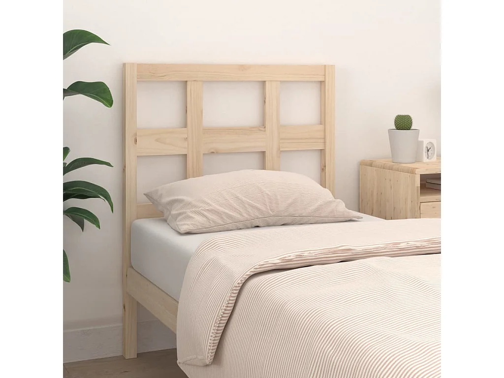 Cabecero de Cama | Cabezal de cama | Mueble de cabecero madera maciza de pino 95,5x4x100 cm