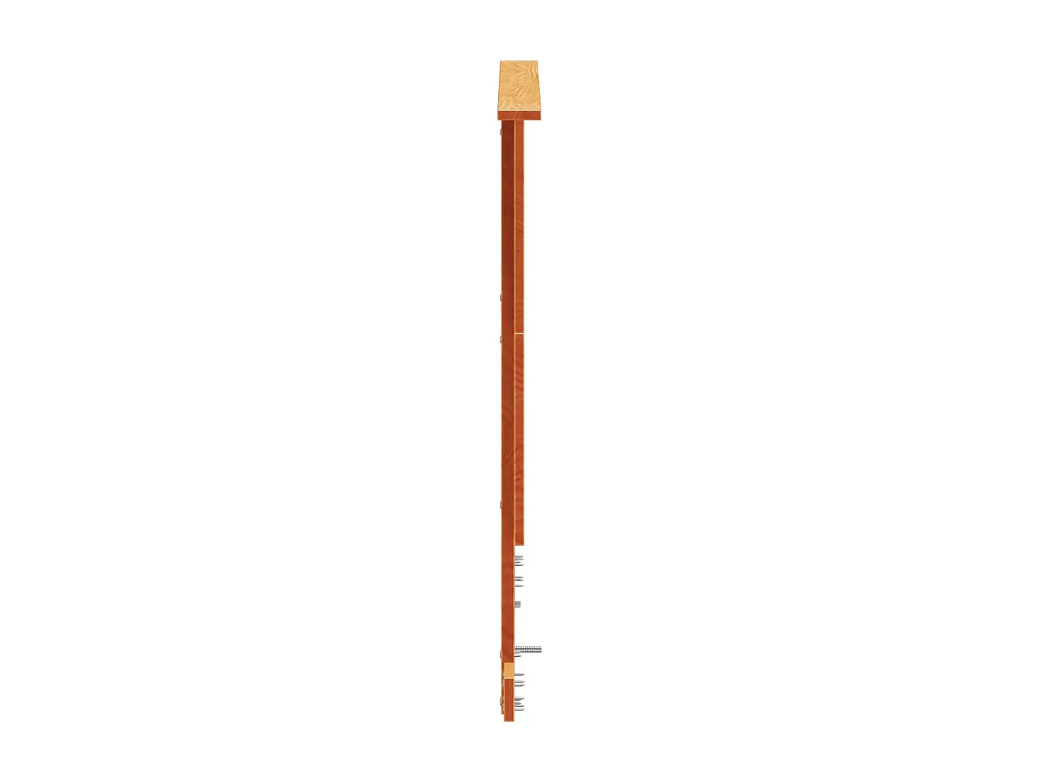 Hoofdbord | Hoofdeinde 120 cm massief grenenhout wasbruin