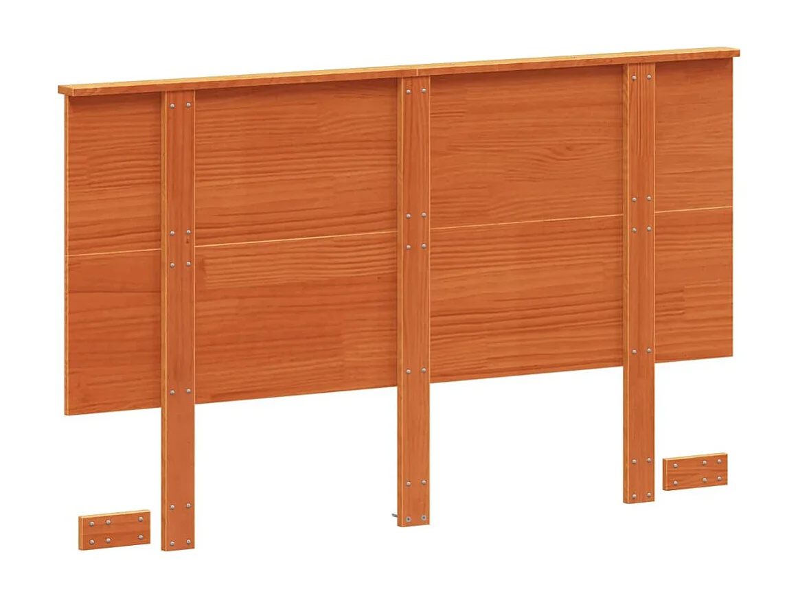 Hoofdbord | Hoofdeinde 120 cm massief grenenhout wasbruin