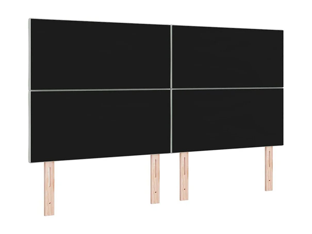 Tête de lit Montage mural | Panneau de tête pour lit Moderne  Géométrique Gris clair 180 cm Velours
