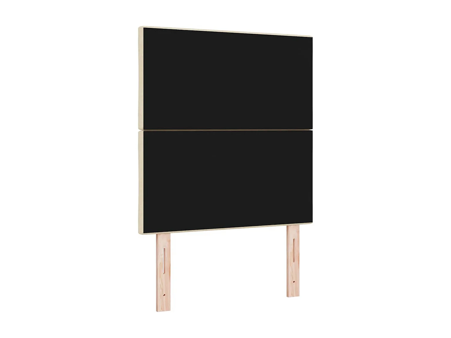 Tête de Lit | Panneau de tête pour lit Moderne en Tissu Geometric Manuel Crème 80 cm tissu