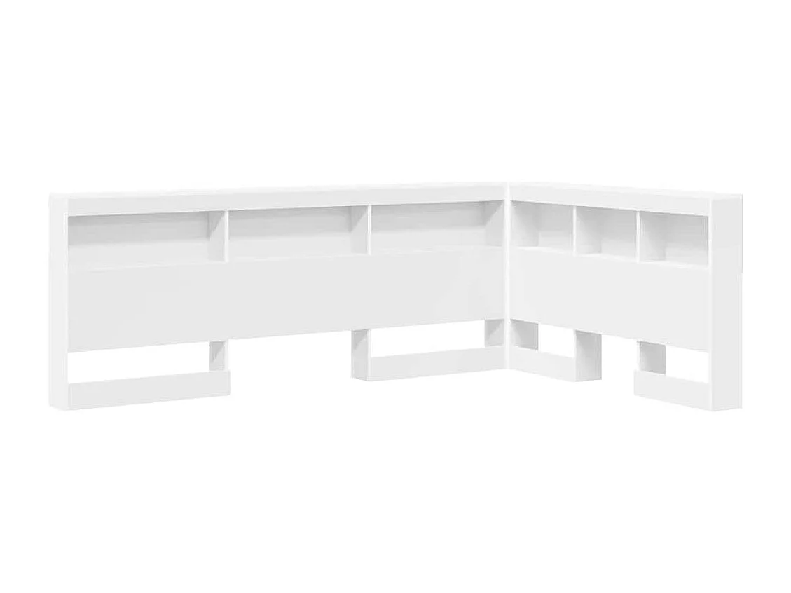 Tête de Lit de rangement | Panneau de tête pour lit Blanc 120 cm Bois d'ingénierie