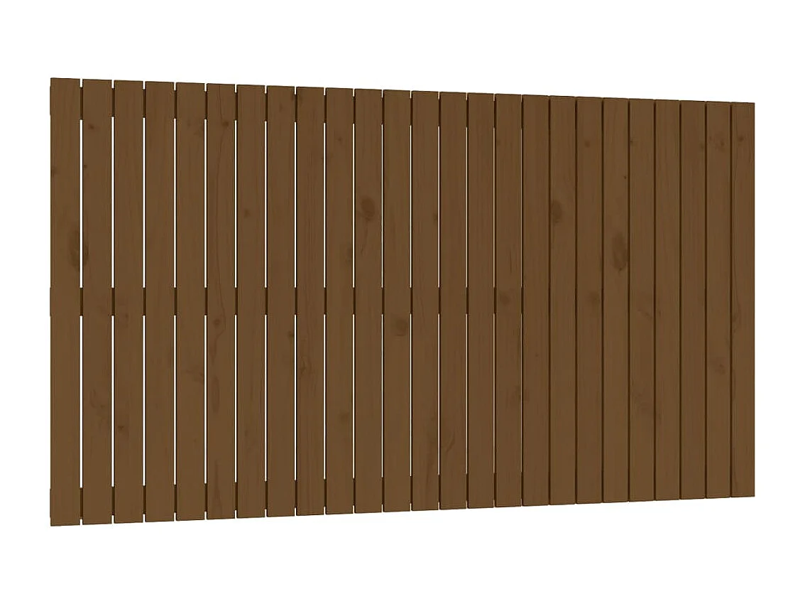 Tête de lit murale | Panneau de tête pour lit Moderne  Marron miel 159,5x3x90 cm Bois massif de pin