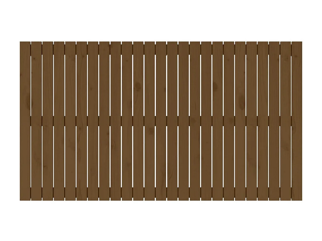 Tête de lit murale | Panneau de tête pour lit Moderne  Marron miel 159,5x3x90 cm Bois massif de pin