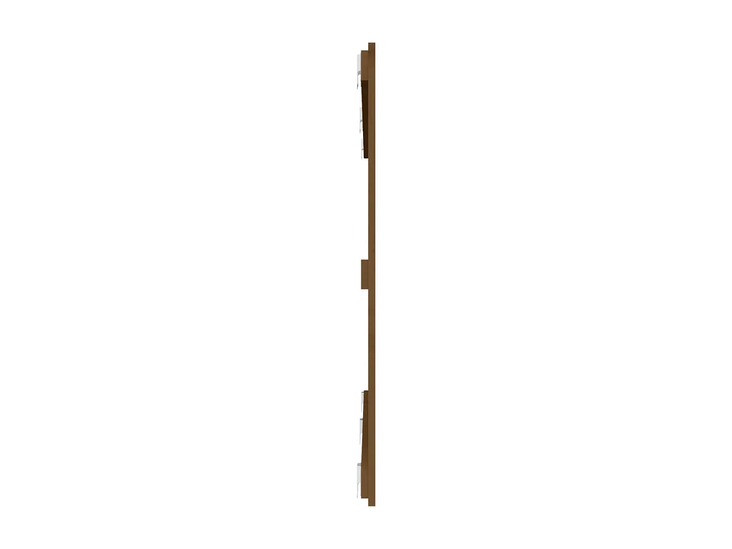 Tête de lit murale | Panneau de tête pour lit Moderne  Marron miel 159,5x3x90 cm Bois massif de pin