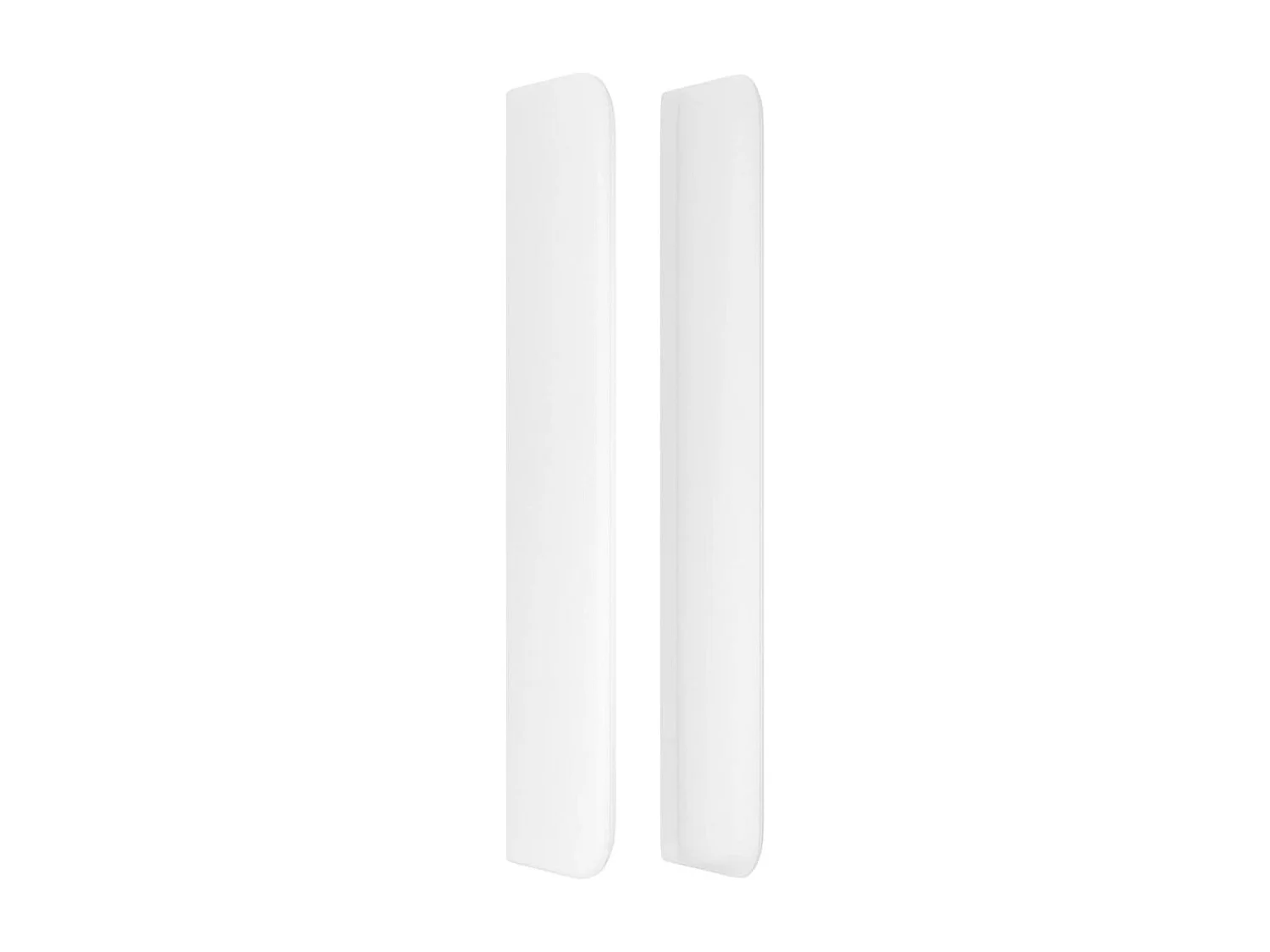 Tête de Lit | Panneau de tête pour lit Moderne avec oreilles Blanc 183x16x118/128 cm Similicuir