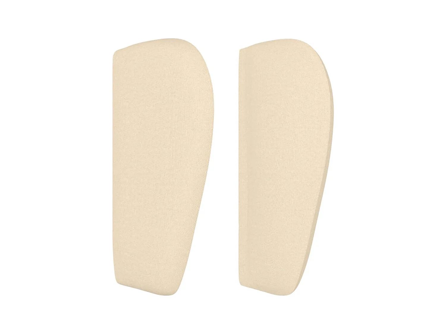 Mueble cabecero | Cabezal de cama | Cabecero de tela color crema 183x23x78/88 cm