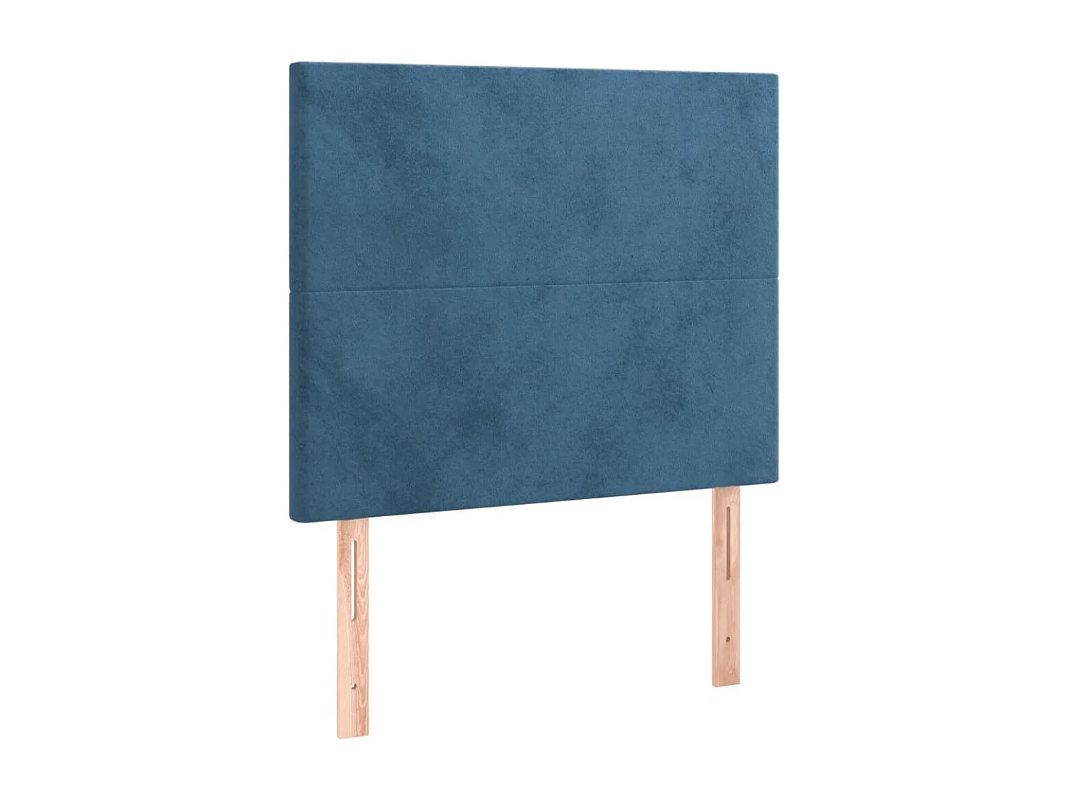 Hoofdbord | Hoofdeinde LED 80x5x118/128 cm fluweel donkerblauw