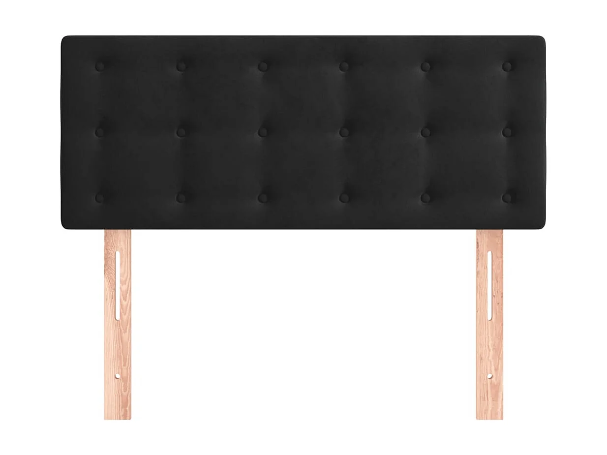 Mueble cabecero | Cabezal de cama | Cabecero de terciopelo negro 80x5x78/88 cm