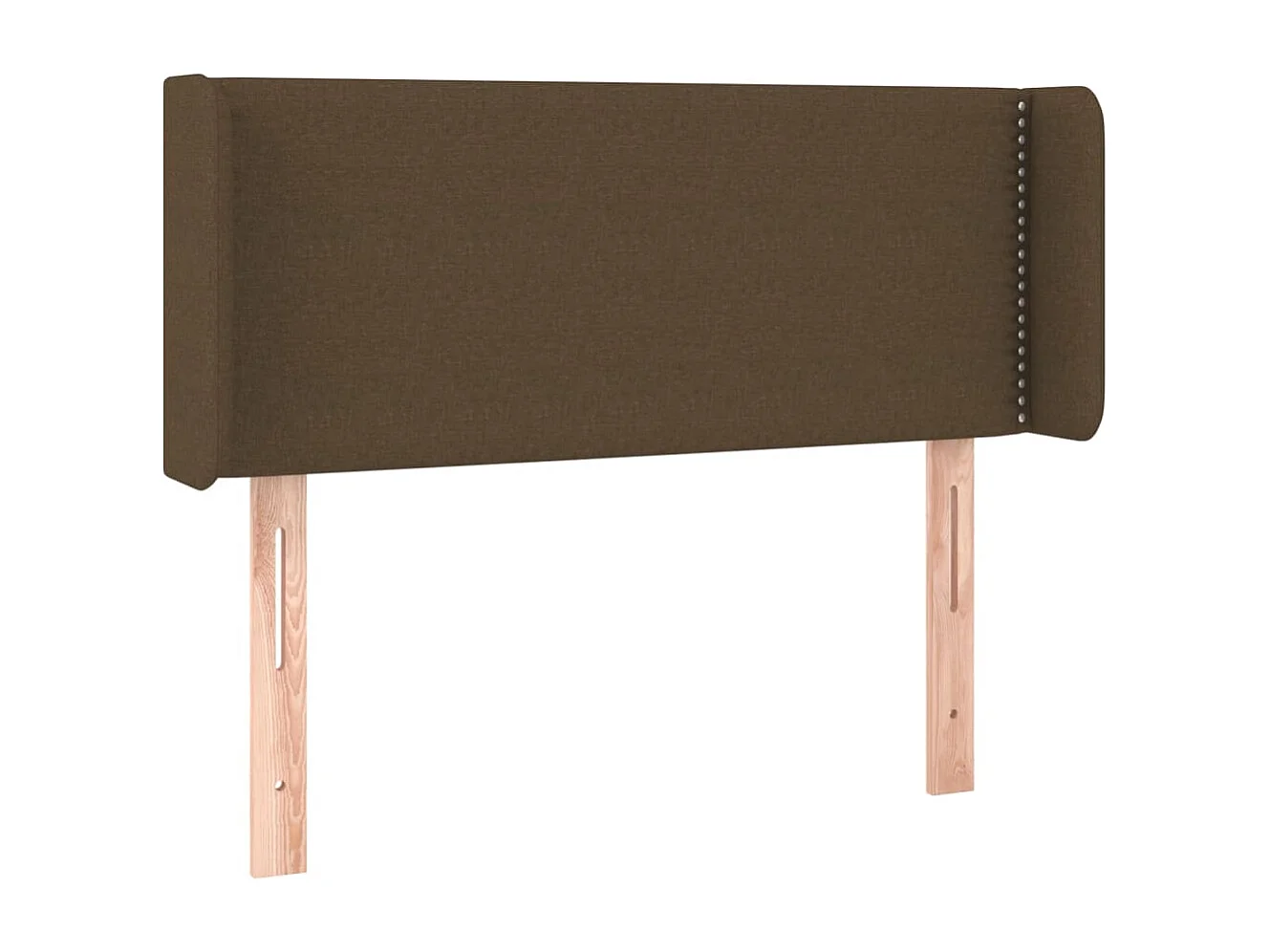 Hoofdbord | Hoofdeinde LED 103x16x78/88 cm stof donkerbruin