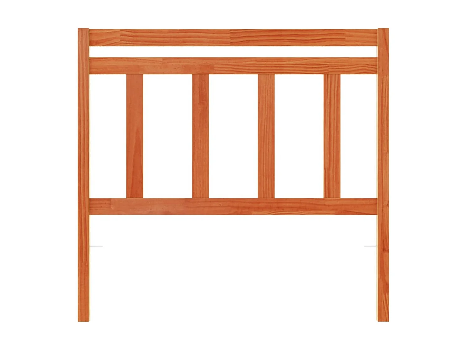 Tête de Lit | Panneau de tête pour lit Moderne cire marron 100 cm bois massif de pin
