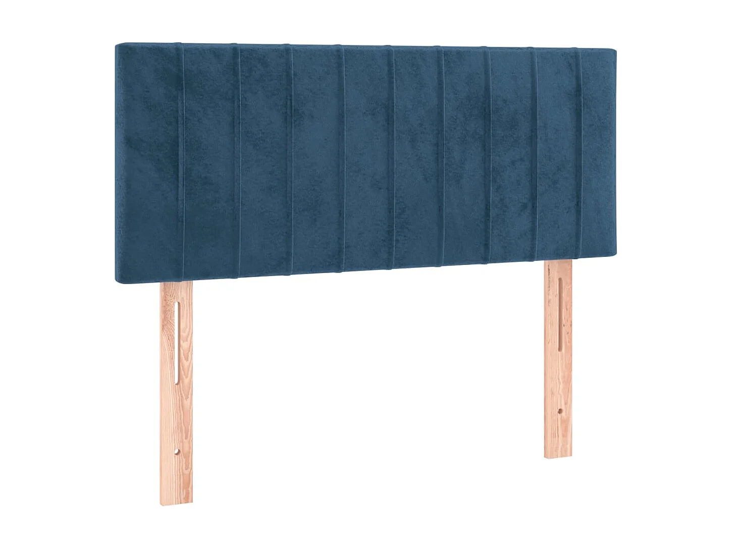 Hoofdbord | Hoofdeinde LED 90x5x78/88 cm fluweel donkerblauw