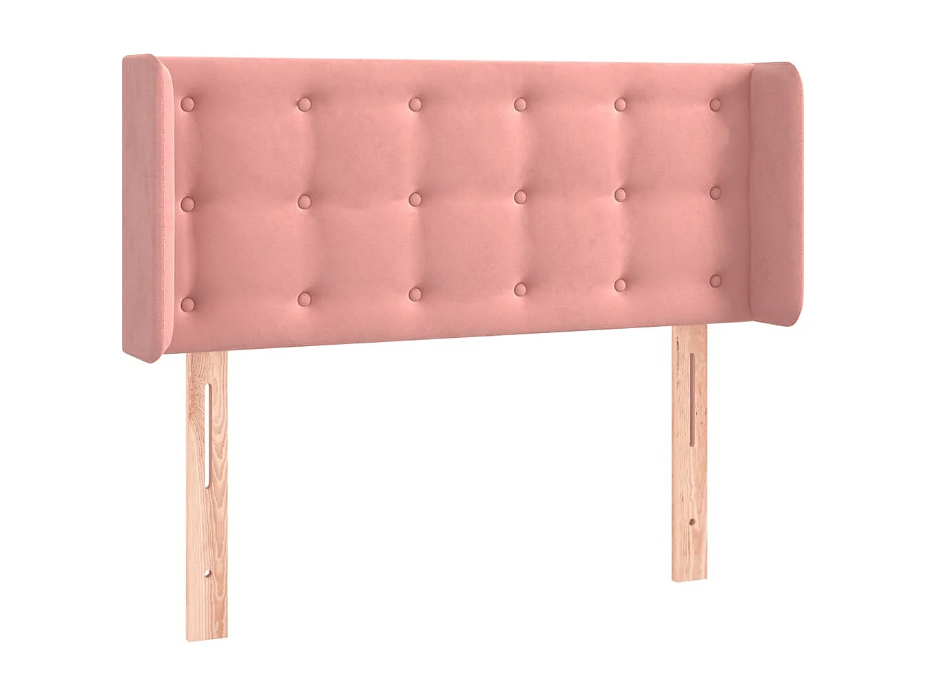 Hoofdbord | Hoofdeinde LED 103x16x78/88 cm fluweel roze