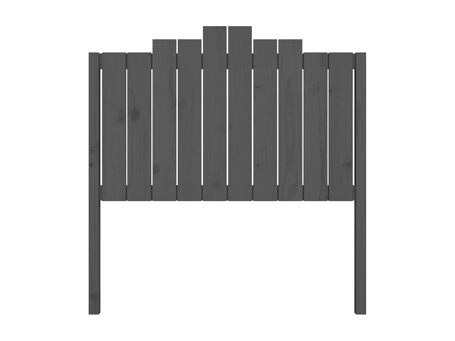 Hoofdbord | Hoofdeinde 106x4x110 cm massief grenenhout grijs