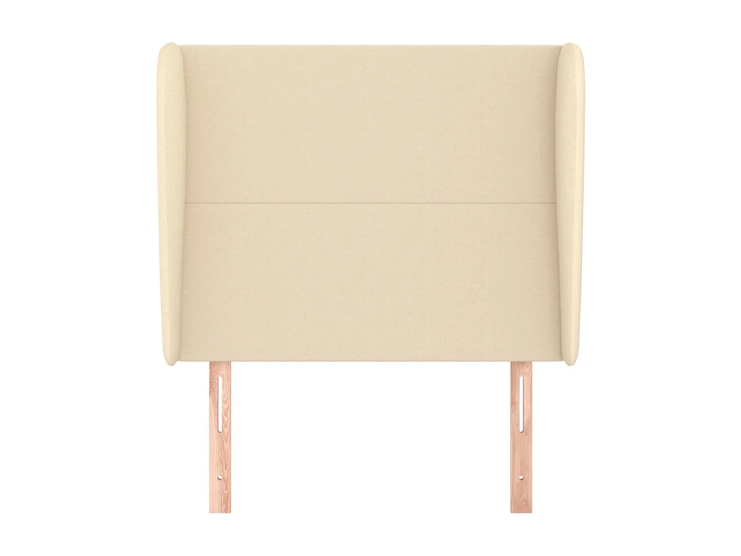 Tête de Lit | Panneau de tête pour lit Moderne avec oreilles Crème 83x23x118/128 cm Tissu