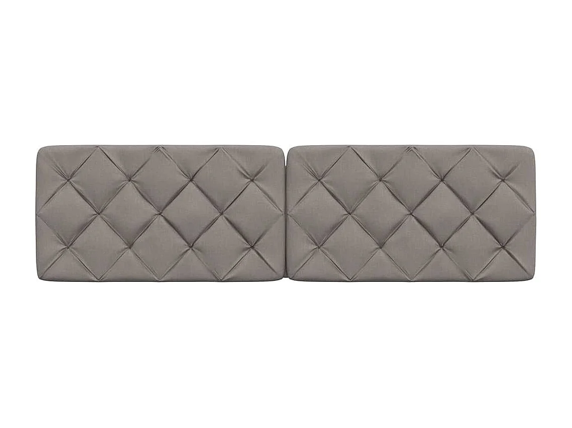 Cabecero de Cama | Cabezal de cama | Mueble de cabecero acolchado tela gris taupé 180 cm