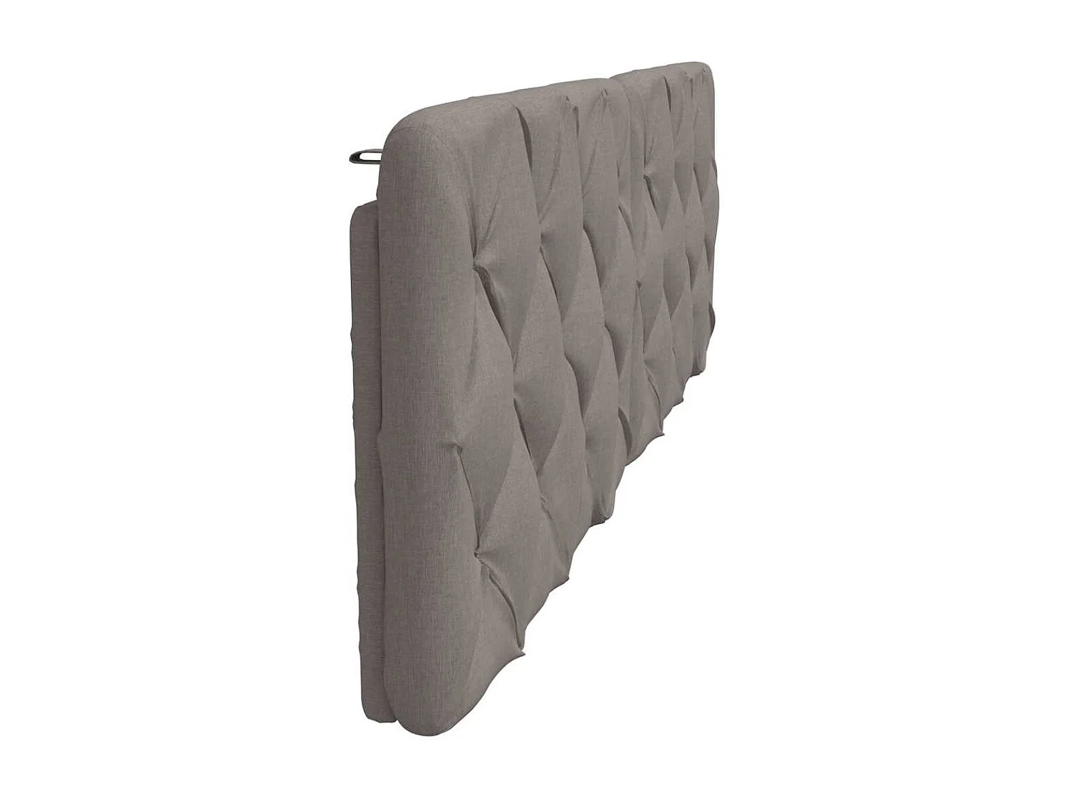 Cabecero de Cama | Cabezal de cama | Mueble de cabecero acolchado tela gris taupé 180 cm