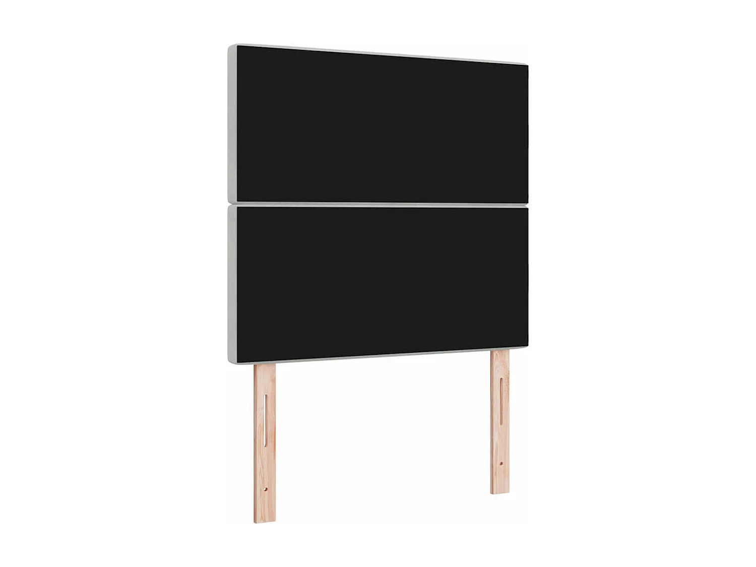 Mueble cabecero | Cabezal de cama | Cabecero de Terciopelo Argyle Gris claro 100 cm Terciopelo