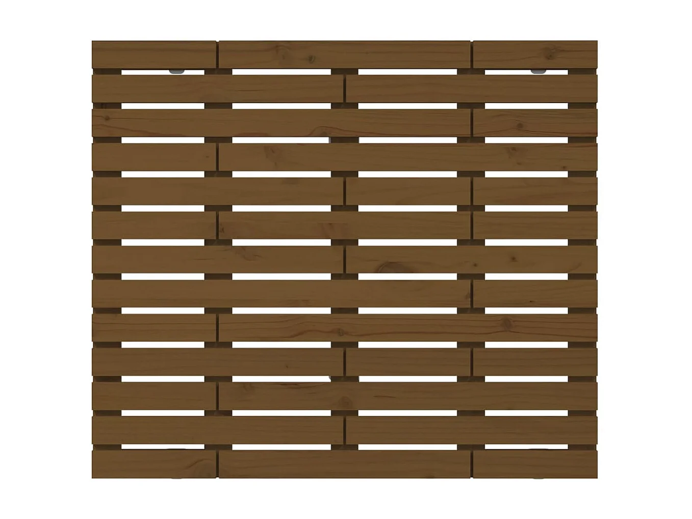 Tête de lit murale | Panneau de tête pour lit Moderne  Marron miel 106x3x91,5 cm Bois massif de pin
