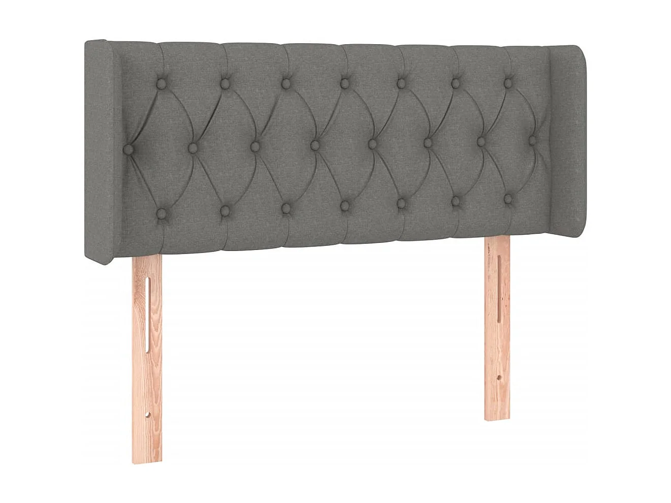 Hoofdbord | Hoofdeinde LED 93x16x78/88 cm stof donkergrijs