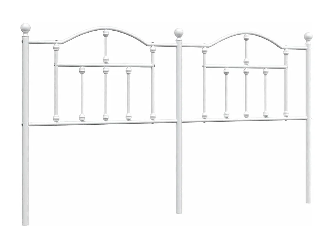 Tête de Lit | Panneau de tête pour lit Moderne métal blanc 180 cm