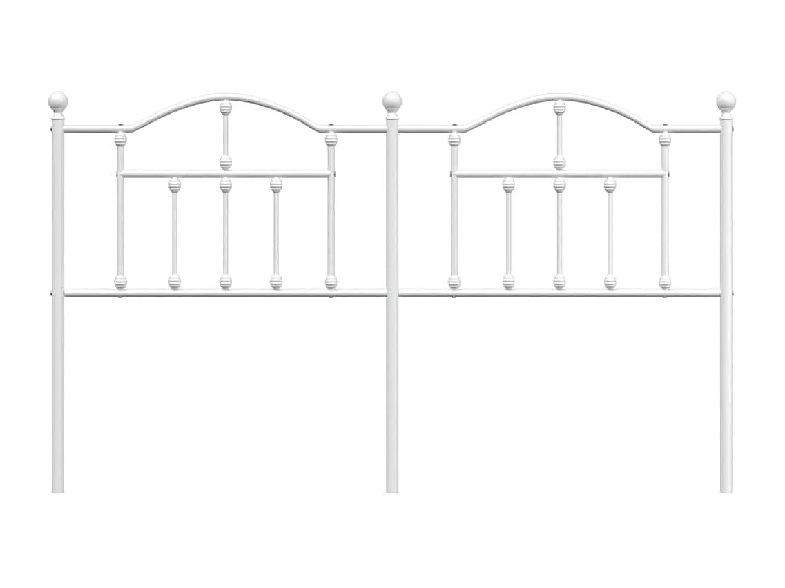 Tête de Lit | Panneau de tête pour lit Moderne métal blanc 180 cm