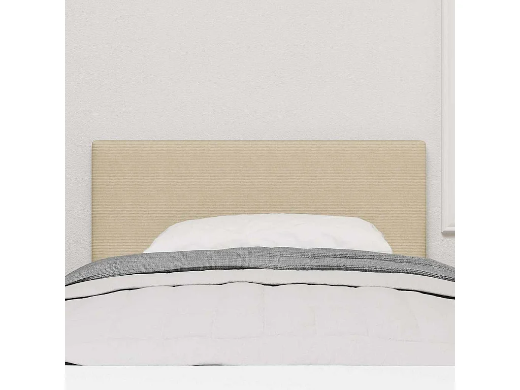 Tête de Lit | Panneau de tête pour lit Moderne avec Tête de Lit | Panneau de tête pour lit Moderne Vert gris clair 80 cm Tissu côtelé