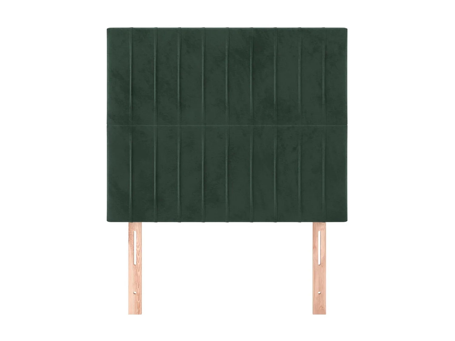 Têtes de lit | Panneaux de tête pour lit Moderne 2 pcs Vert foncé 100x5x78/88 cm Velours