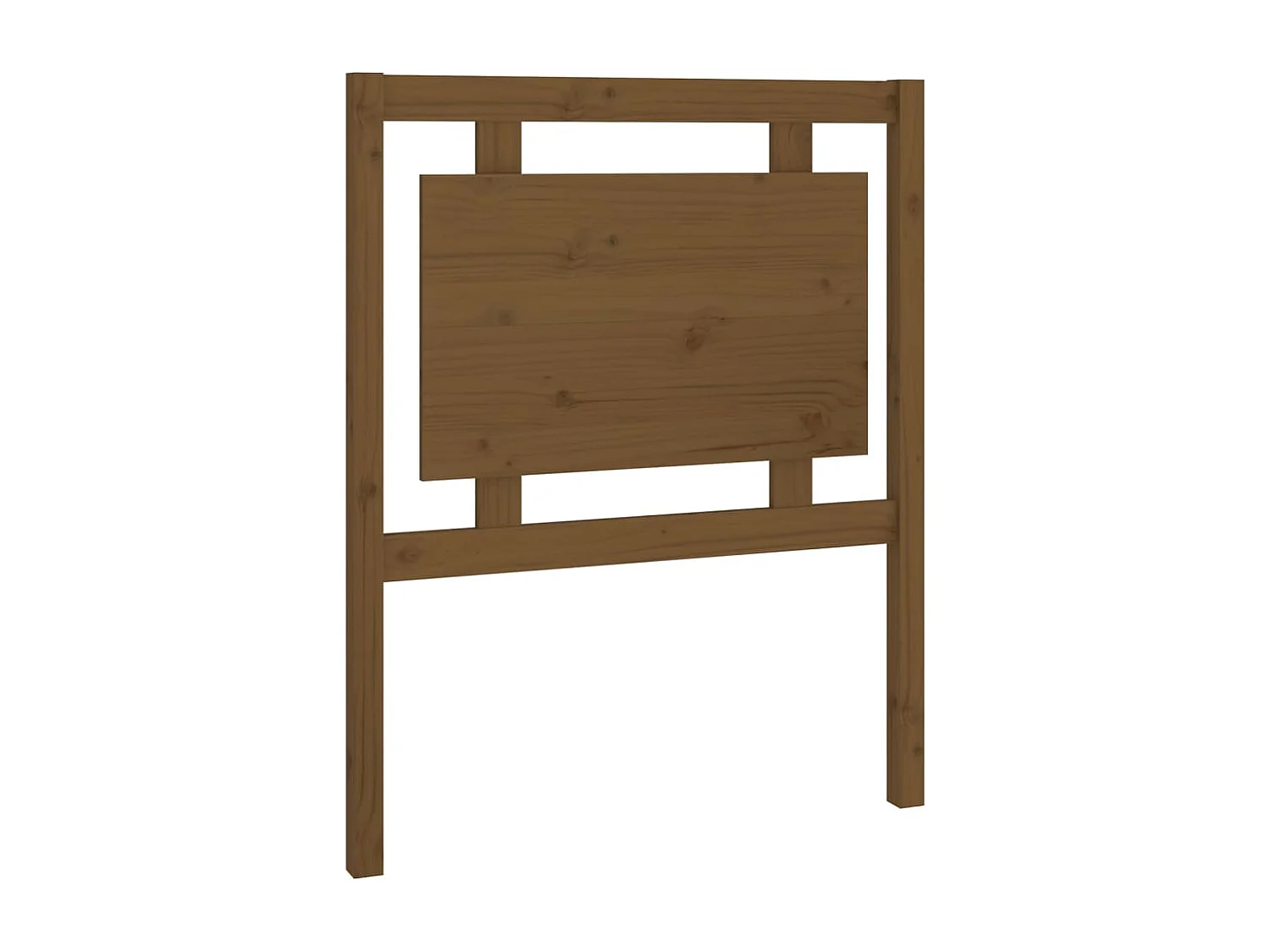 Cabecero de Cama | Cabezal de cama | Mueble de cabecero madera maciza pino marrón miel 80,5x4x100 cm