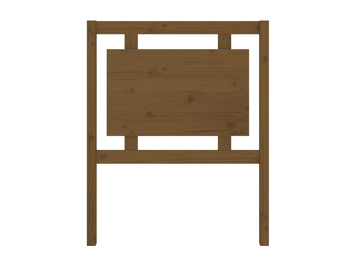 Tête de Lit | Panneau de tête pour lit Moderne Marron miel 80,5x4x100 cm Bois massif de pin