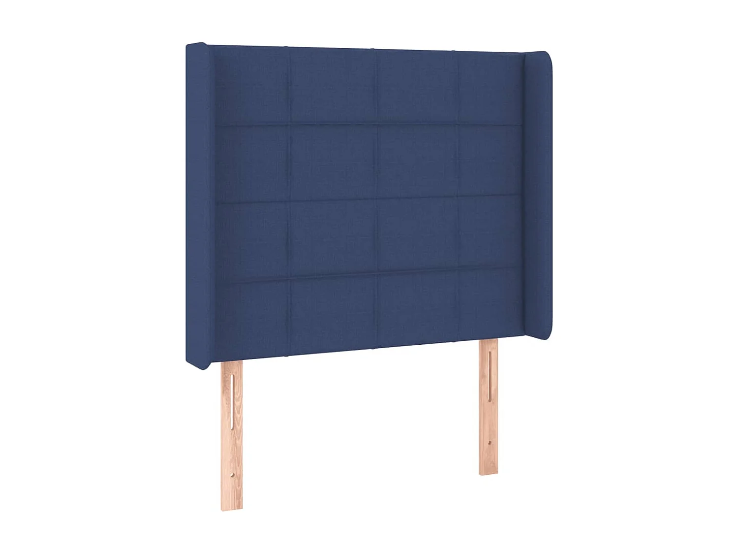 Tête de Lit | Panneau de tête pour lit Moderne à LED Bleu 83x16x118/128 cm Tissu
