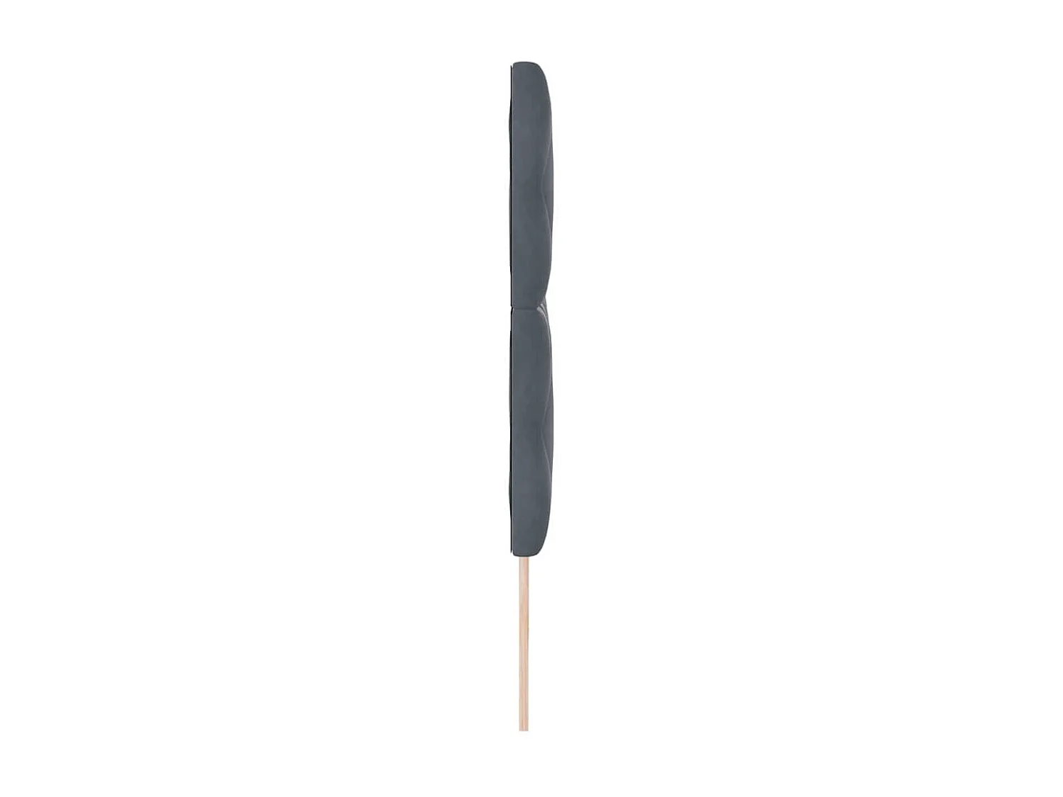 Tête de Lit | Panneau de tête pour lit Moderne LED Geometric Manuel Gris foncé 200 cm Velours