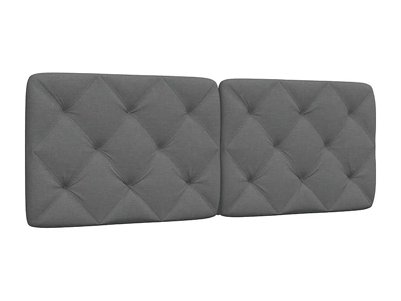 Tête de lit | Coussin de tête de lit | Tête de lit décoratif gris foncé 120 cm tissu