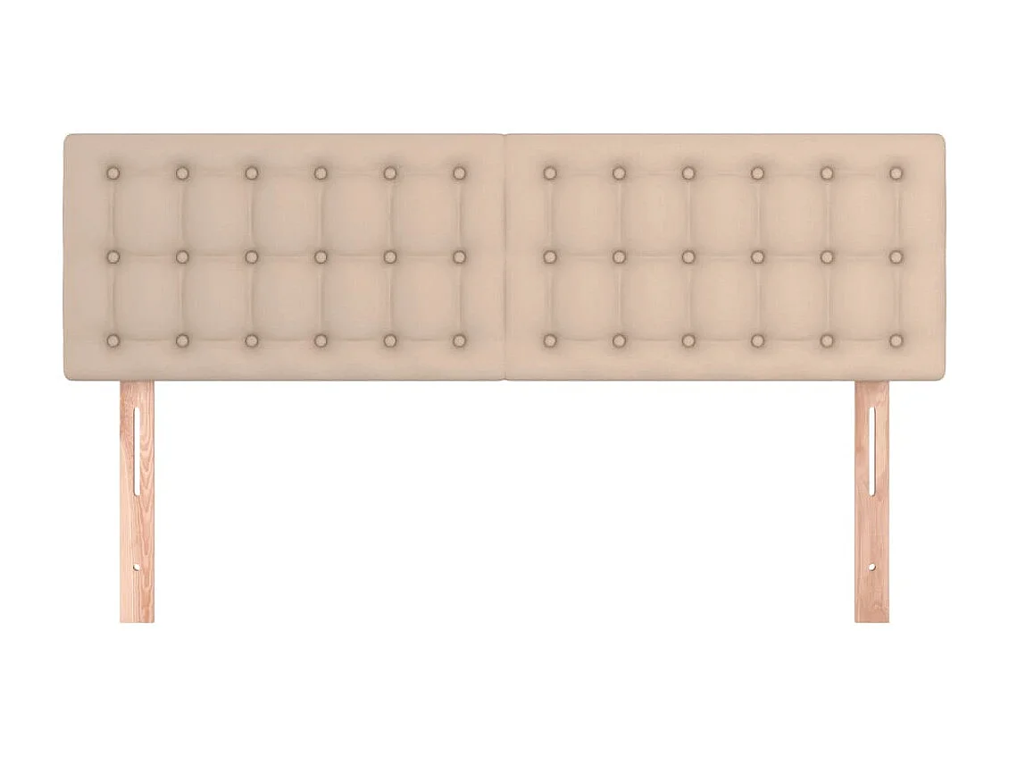 Têtes de lit | Panneaux de tête pour lit Moderne 2 pcs Cappuccino 72x5x78/88 cm Similicuir