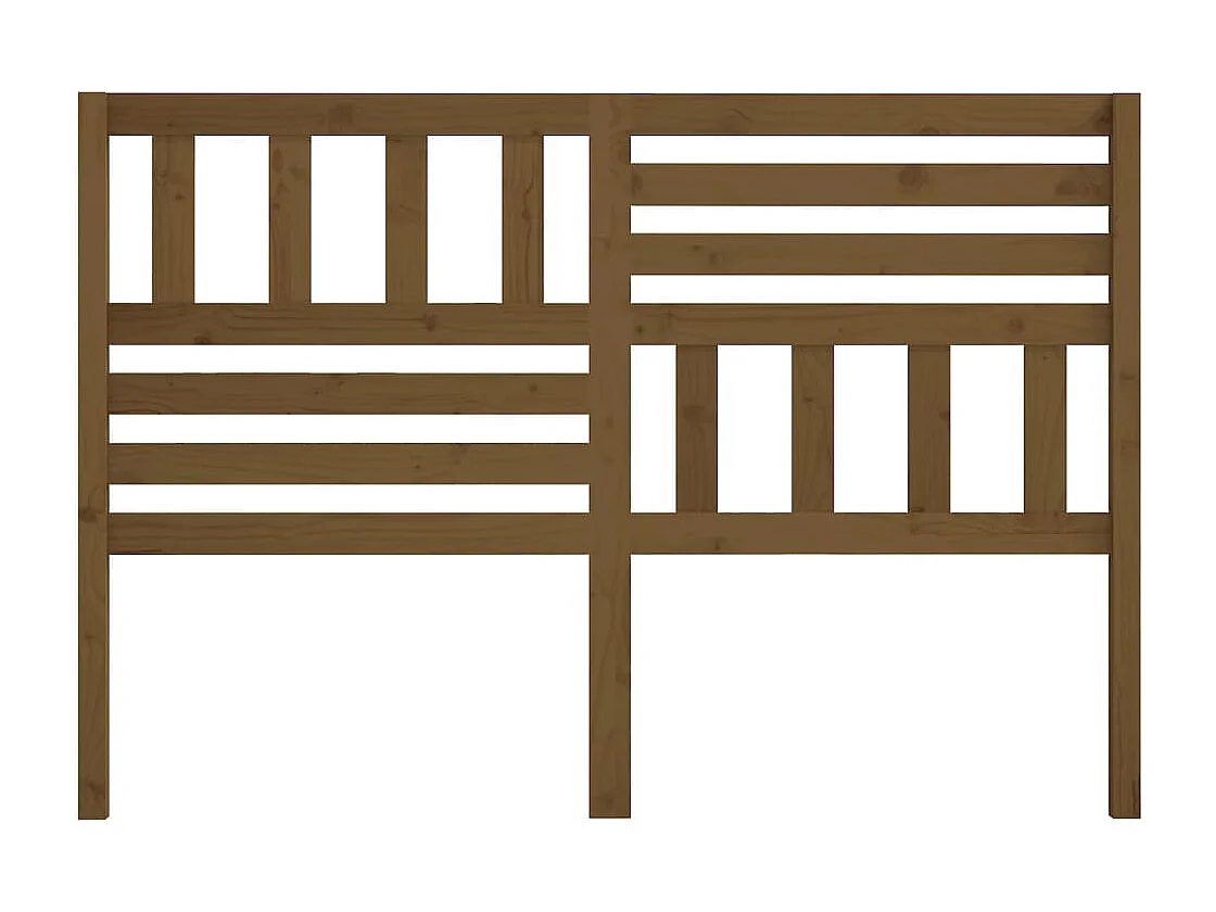 Tête de Lit | Panneau de tête pour lit Moderne Marron miel 166x4x100 cm Bois massif de pin