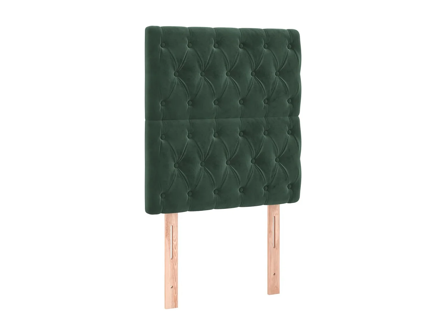 Hoofdbord | Hoofdeinde LED 80x7x118/128 cm fluweel donkergroen