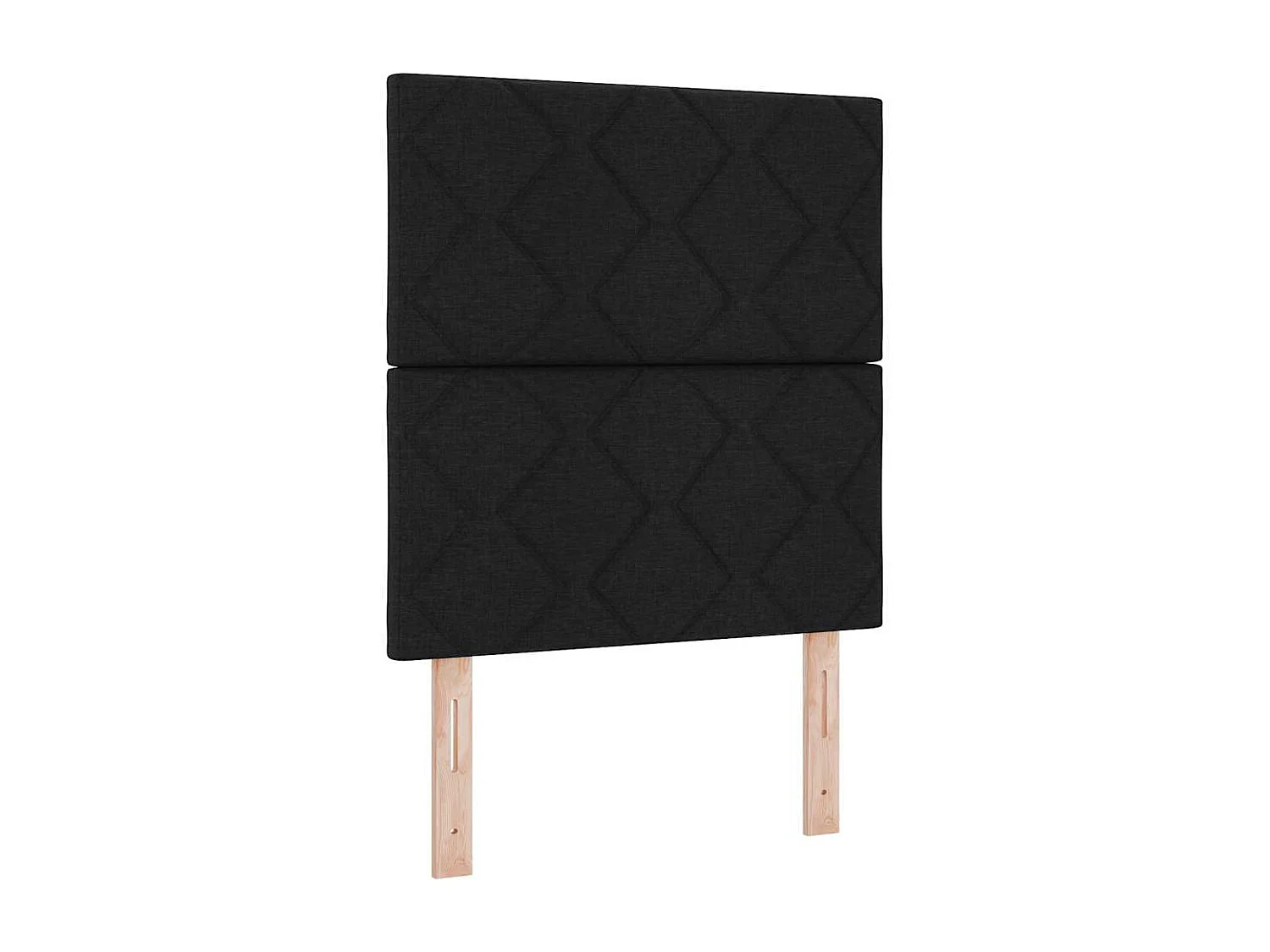Tête de Lit | Panneau de tête pour lit Moderne avec des lumières à LED Réglable Noir 80 cm tissu