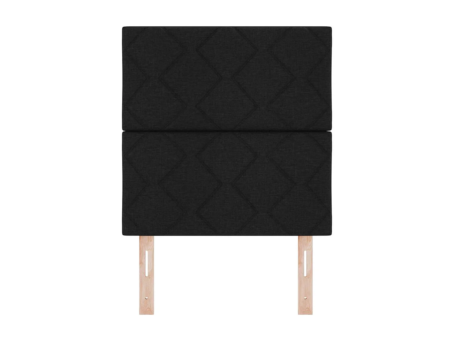 Tête de Lit | Panneau de tête pour lit Moderne avec des lumières à LED Réglable Noir 80 cm tissu