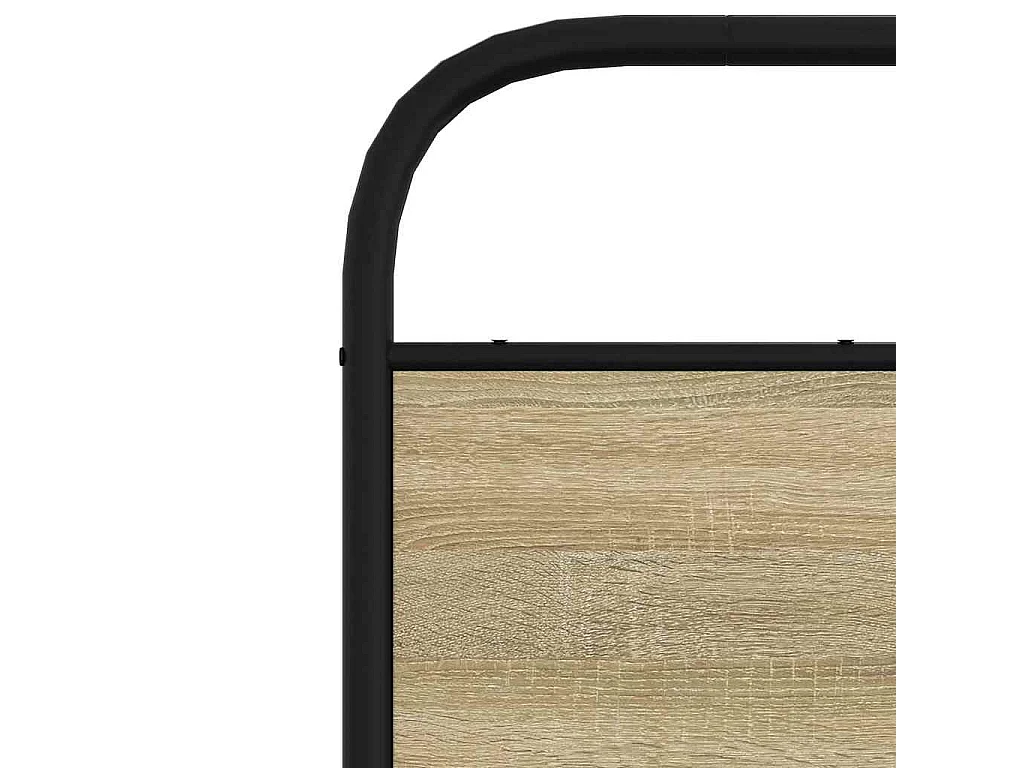 Mueble cabecero | Cabezal de cama | Cabecero de acero y madera de ingeniería roble Sonoma 120 cm