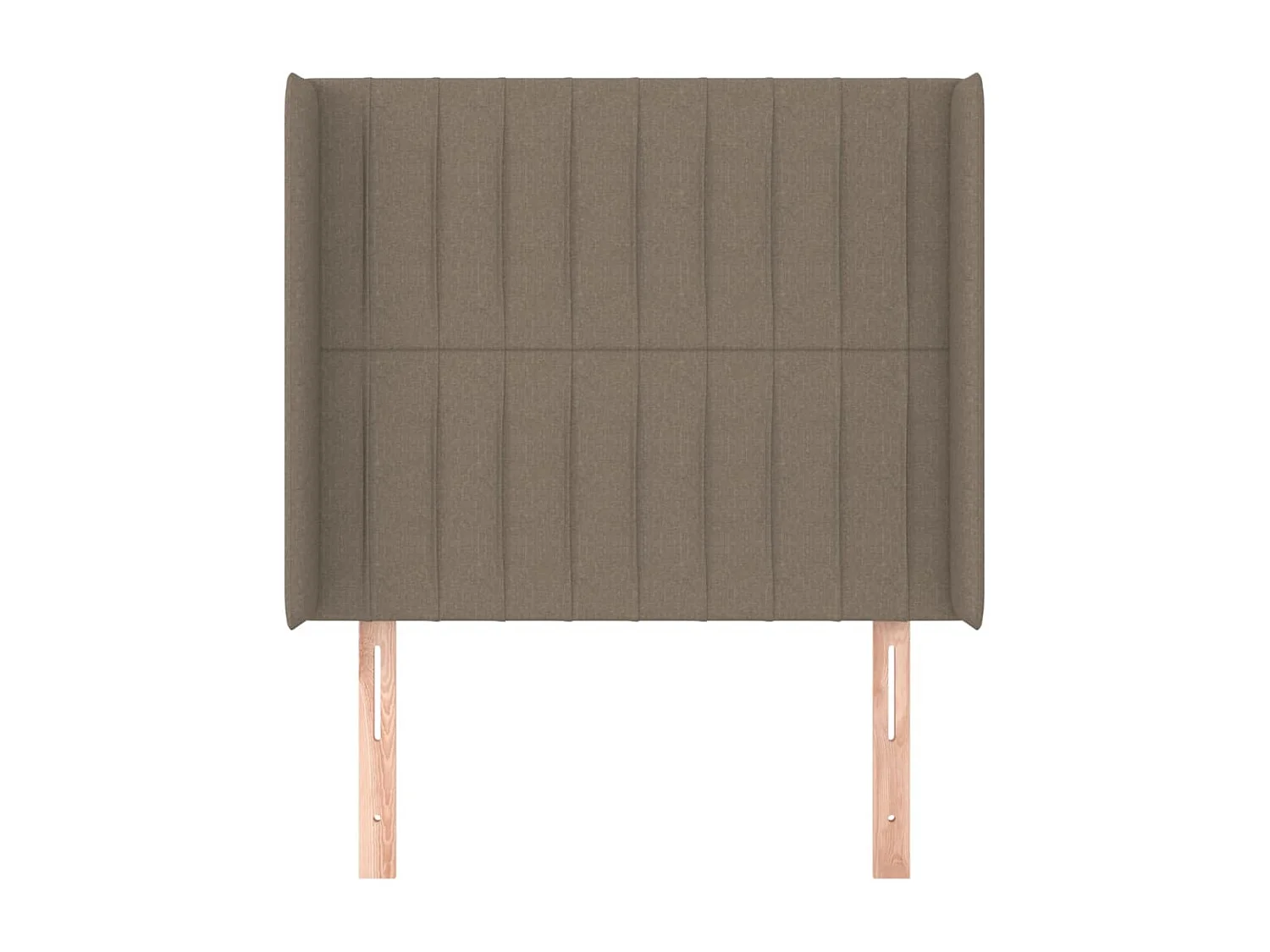 Tête de Lit | Panneau de tête pour lit Moderne avec oreilles Taupe 83x16x118/128 cm Tissu