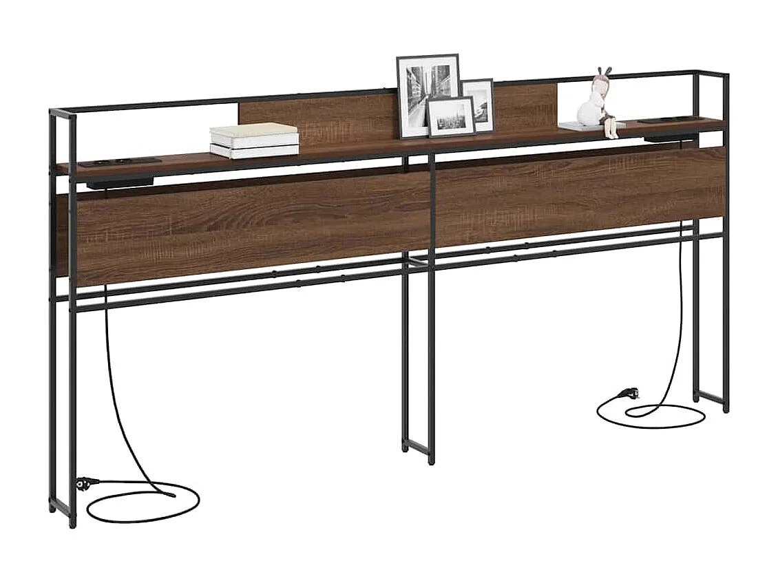 Tête de Lit de rangement | Panneau de tête pour lit Chêne marron 180 cm Bois d'ingénierie