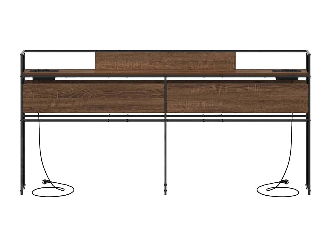 Tête de Lit de rangement | Panneau de tête pour lit Chêne marron 180 cm Bois d'ingénierie