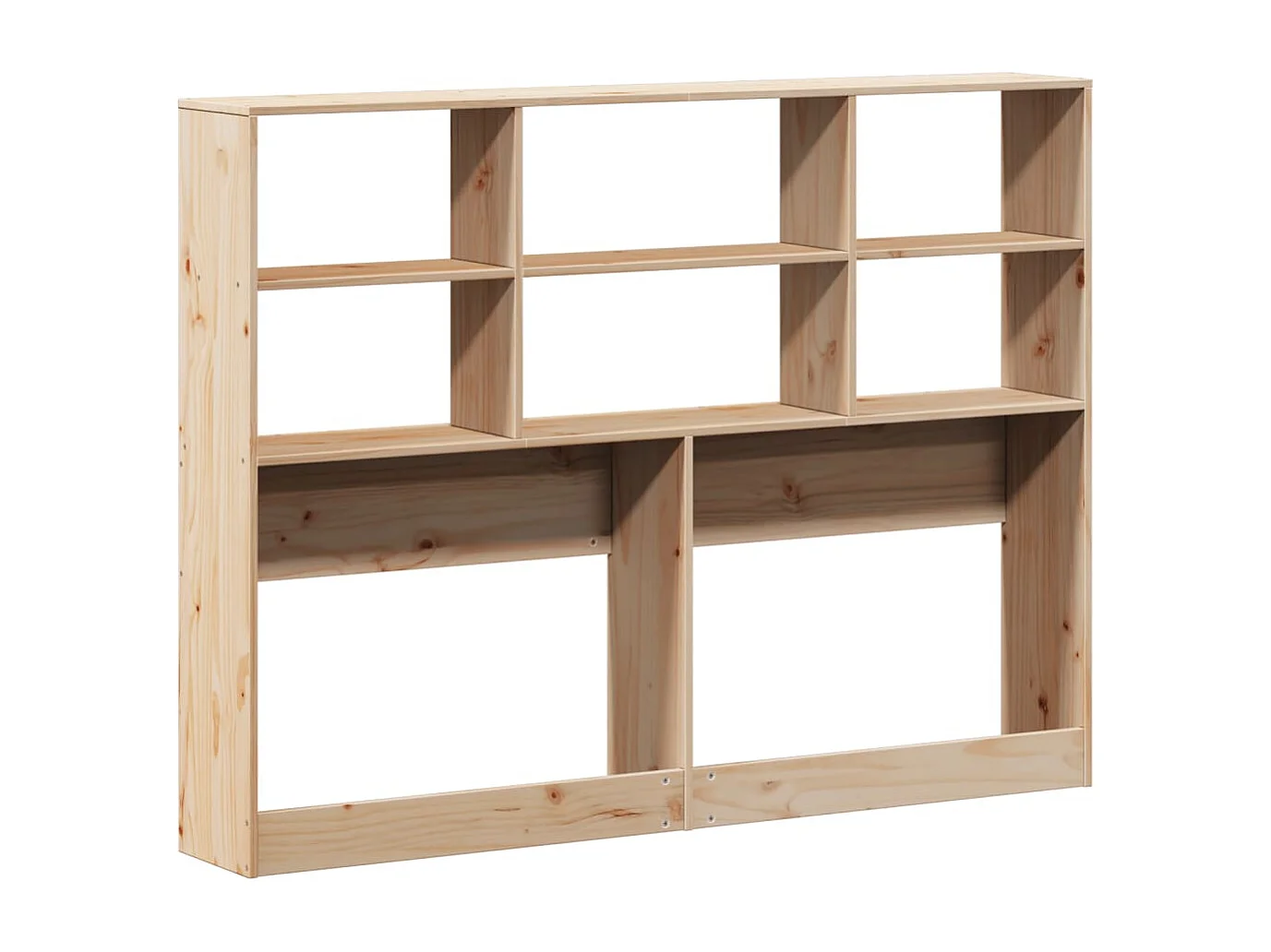 Tête de Lit | Panneau de tête pour lit Moderne avec rangement 140 cm bois massif de pin