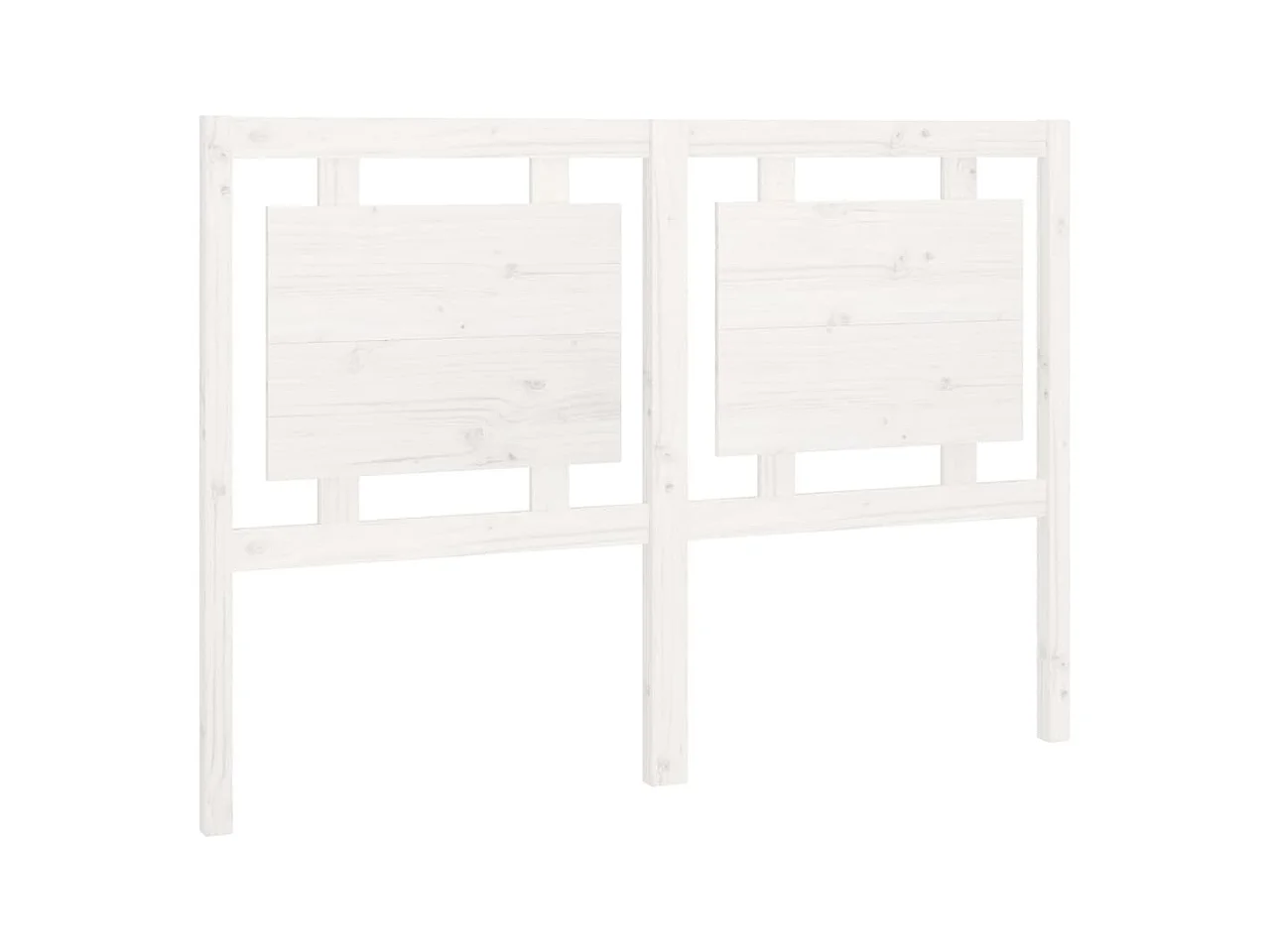 Cabecero de Cama | Cabezal de cama | Mueble de cabecero madera maciza de pino blanco 140,5x4x100 cm