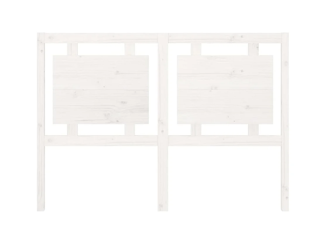 Cabecero de Cama | Cabezal de cama | Mueble de cabecero madera maciza de pino blanco 140,5x4x100 cm