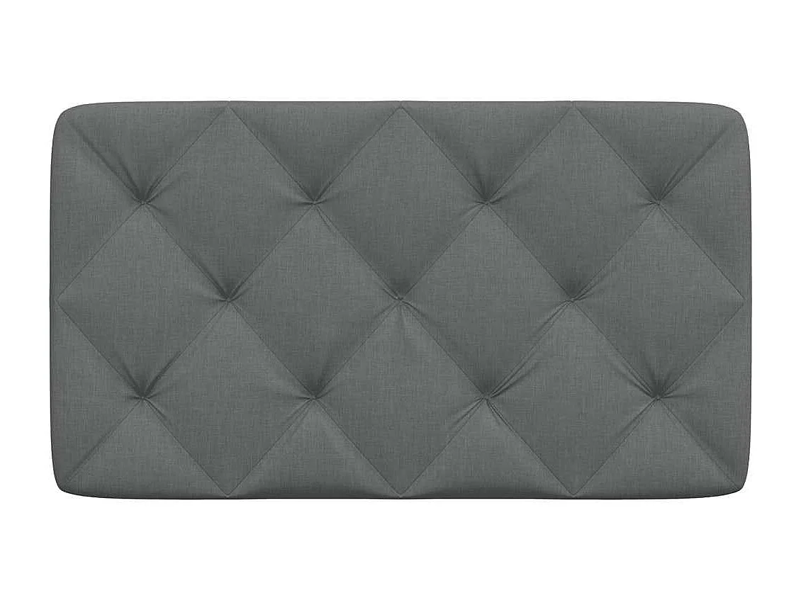 Tête de lit | Coussin de tête de lit | Tête de lit décoratif gris foncé 90 cm tissu