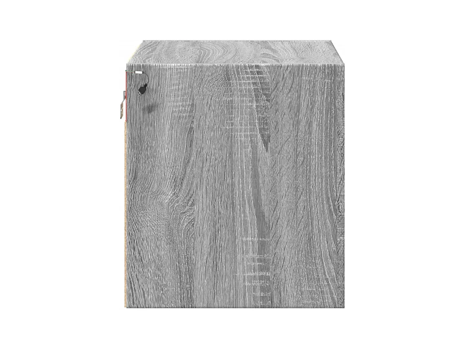 Mesita de noche | Mesilla de noche de pared con luces LED gris Sonoma