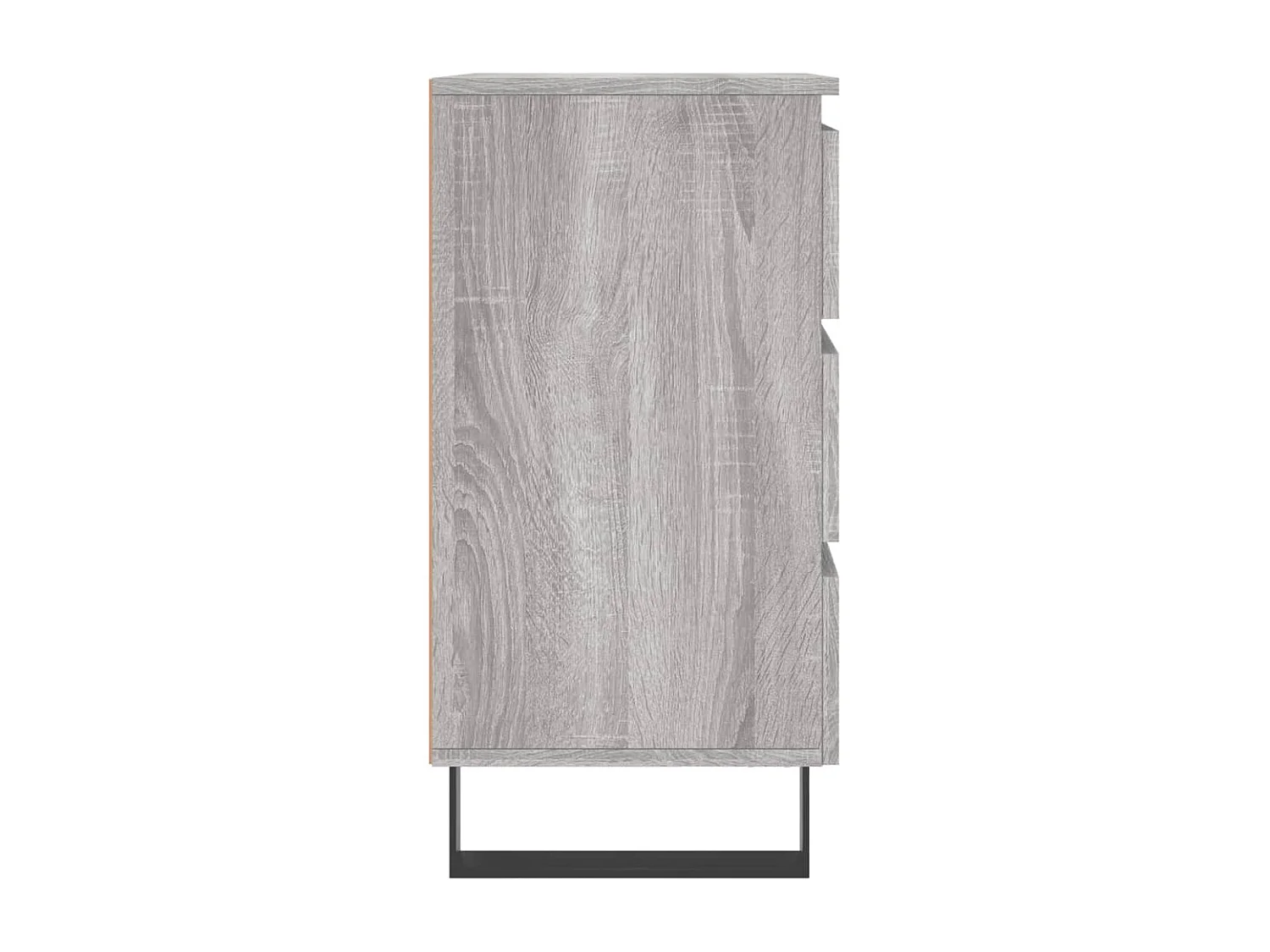 Nachttisch 2er Set-Beistelltisch-Nachttischkommode Grau Sonoma 40x35x69 cm Holzwerkstoff SHL41607