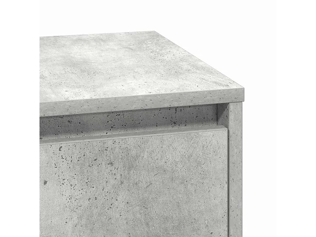 Nachttisch-Beistelltisch Beton Grau 39 x 34,5 x 50 cm Holzwerkstoff SHL53306