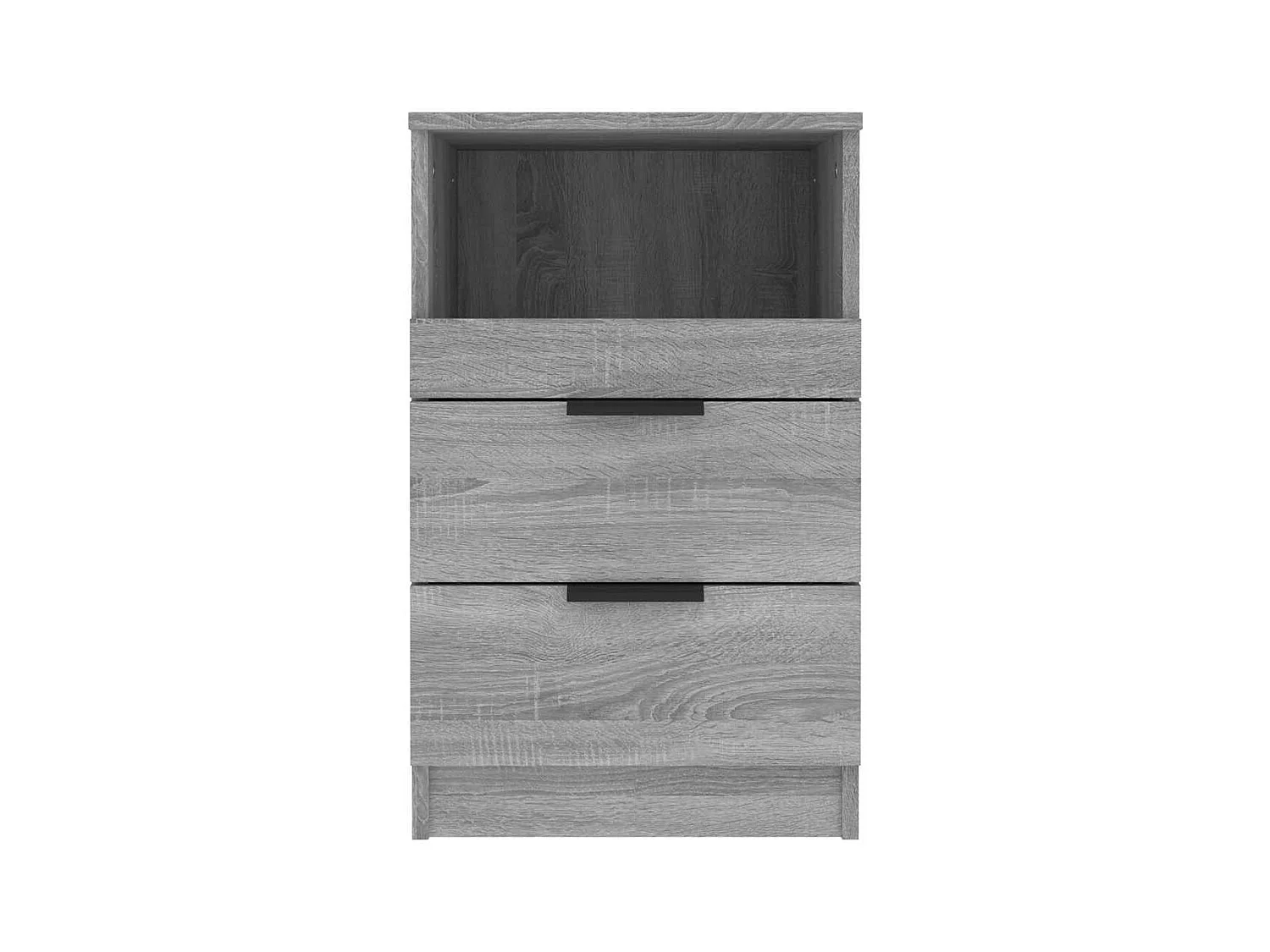 Mesitas de noche | Mesilla de noche 2 uds madera contrachapada gris Sonoma